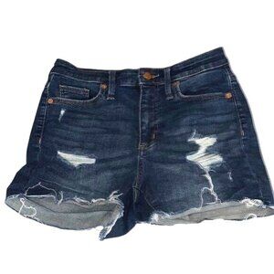 High Rise Universal Thread Womens Distressed Denim Shorts Size 6/28